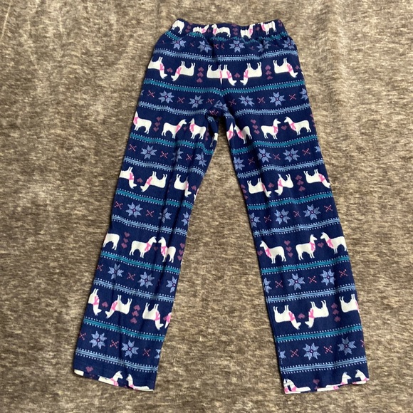 SO Brand PJ Fleece pants with elastic waist. Llama & snowflakes - Picture 5 of 8